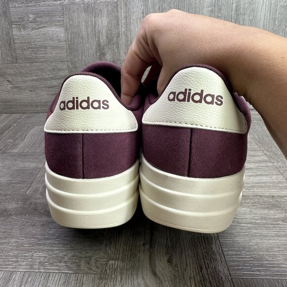 Adidas VL Court Bold Women's size 11 Burgundy Skateboarding Shoes - Picture 6 of 8